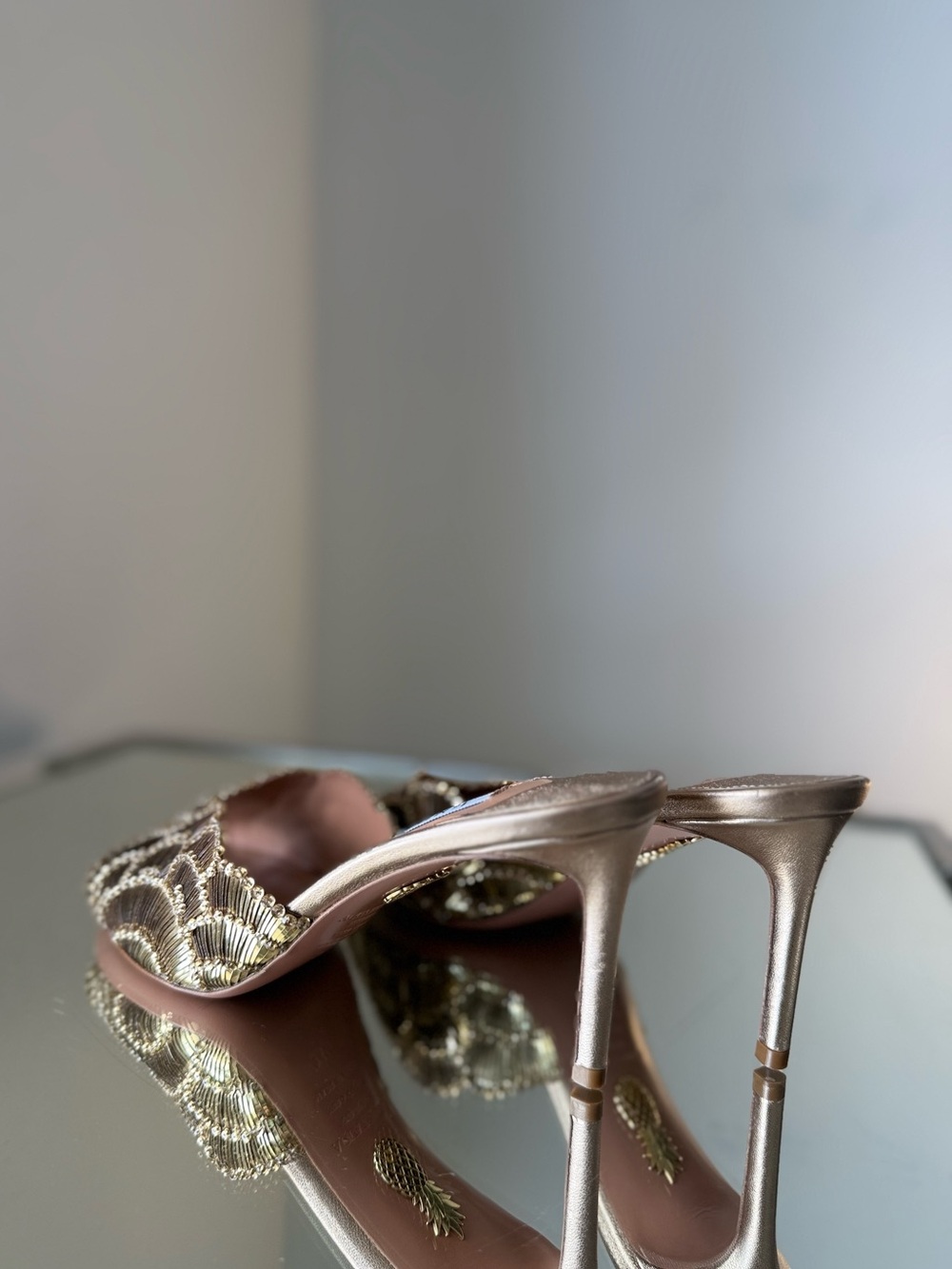 New Aquazzura Ce Soir Mule 75 $1,710 - Picture 10 of 15